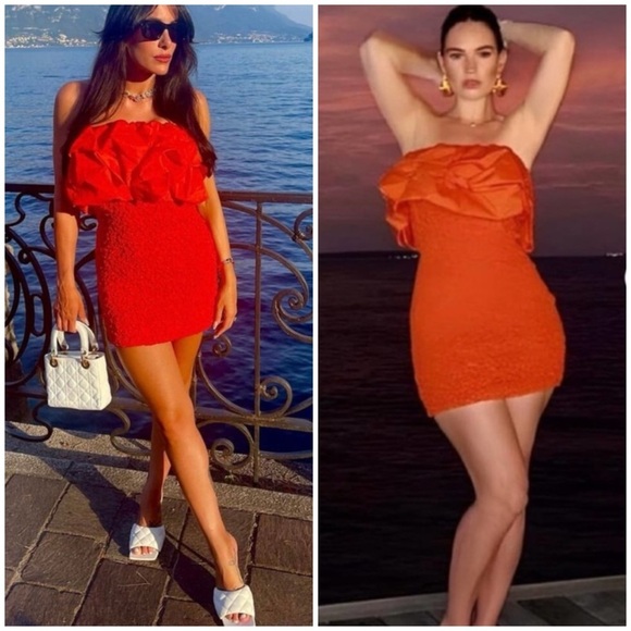 Mara Hoffman Kenza Ruffled Smocked Mini Dress
Poppy Red Size SZ L - Picture 2 of 12